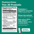 Probiotics for Weight Management & Bloating Relief – 6 Probiotic Strains + Prebiotics, Cayenne & Green Tea | Supports Gut Health & Metabolism | 30 Capsules