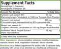 Turmeric + Ginger Extra Strength with BioPerine – Joint & Digestion Support – 60 Non-GMO Vegetarian Capsules