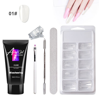 Painless Extension Gel Nail Art Set – No need for paper holders! Quickly model stunning and painless crystal gel nails with ease.