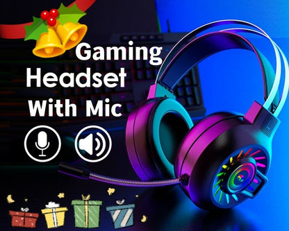 3.5mm Gaming Headset with Mic Headphone for PC, Laptop, Nintendo, PS4