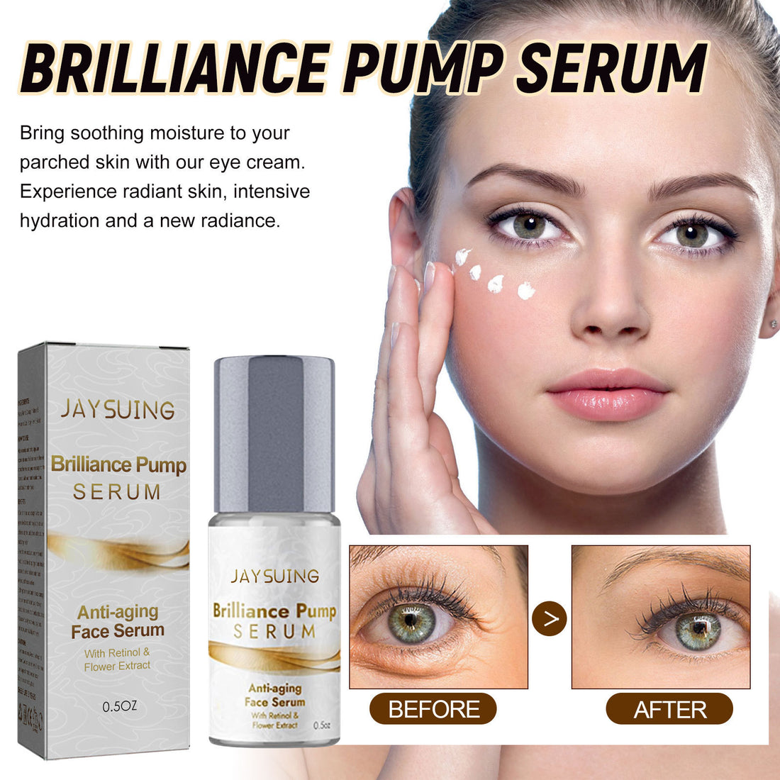 Anti-Aging Eye Wrinkle Fading Moisturizing Care Solution