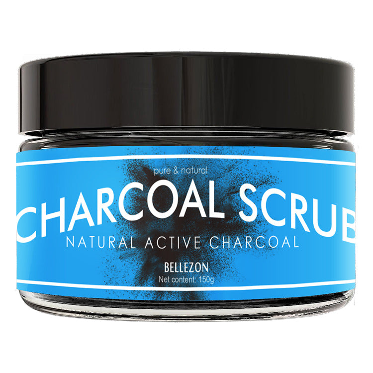 Bamboo Charcoal Face and Body Scrub: Exfoliating Gel, Dead Skin Remover, Whitening, Moisturizing, Deep Cleansing. Skin Care Product.