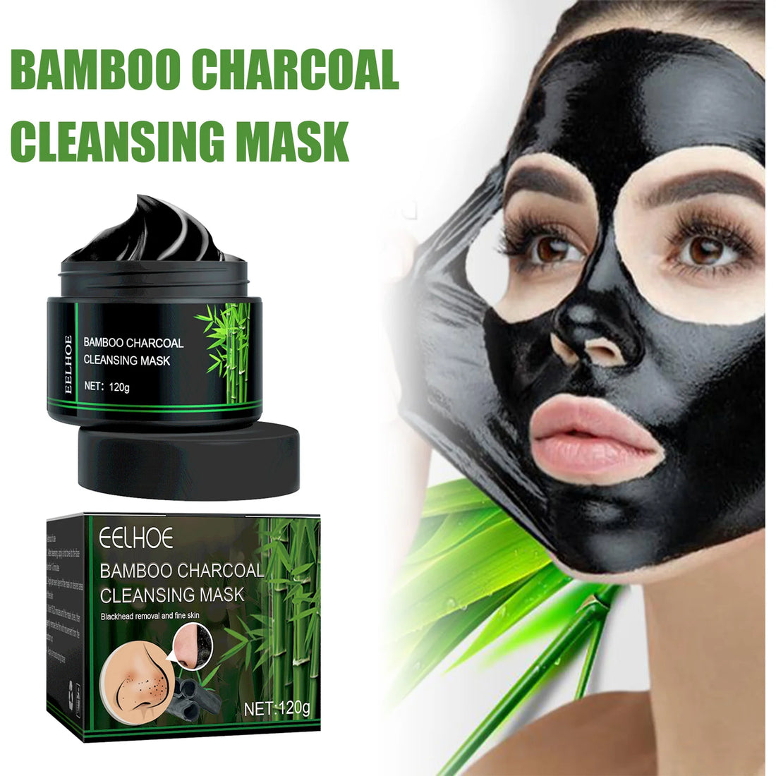 Blackhead Remover Peel-Off Mask – Oil Control, Pore Shrinking, Charcoal Acne Treatment for Clear Skin