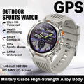 Smartwatch with GPS features on a white background.