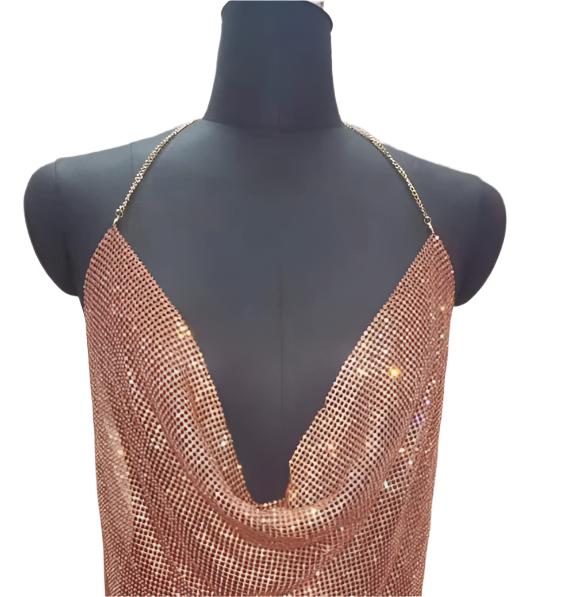 Sexy Rhinestone Camisole - European & American Fashion Top