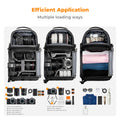 Camera Sling Backpack Hardshell Crossbody Photographer Shoulder Bag featuring multiple loading ways on a white background