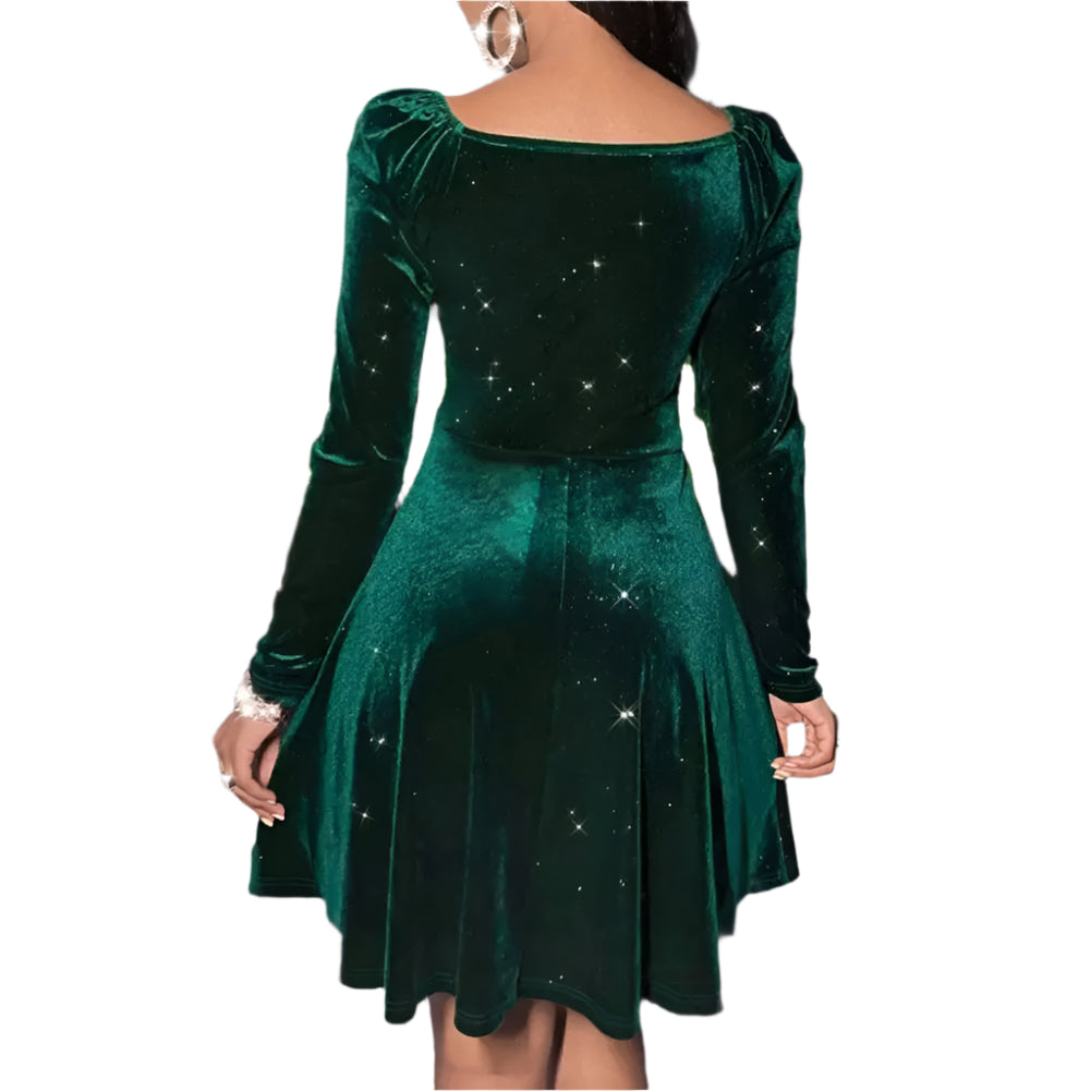 elegant velvet party dress, v-neck mini dress, high waist velvet dress, long sleeve party gown, christmas velvet dress for women, sexy a-line dress, women’s velvet cocktail dress, elegant evening dress, velvet christmas party dress, short velvet gown, women’s winter party dress, elegant holiday dress, velvet mini dress for women, v-neck a-line dress, velvet high waist dress, stylish christmas gown, women’s formal velvet dress, velvet evening gown for women, trendy party dress, velvet holiday mini dress,