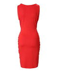 women’s trendy dress, sexy women’s mini dress, red plunging neck dress, glittery bodycon dress, trendy bodycon mini dress, sparkly women’s party dress, bodycon dress with twist design, party dress with plunging neckline, sexy summer mini dress, elegant bodycon dress for summer, sexy sleeveless dress, bodycon party dress for summer, sleeveless bodycon dress for party, elegant sleeveless bodycon dress, trendy summer party dress, elegant club dress, sexy red bodycon dress, summer glittery bodycon dress, 
