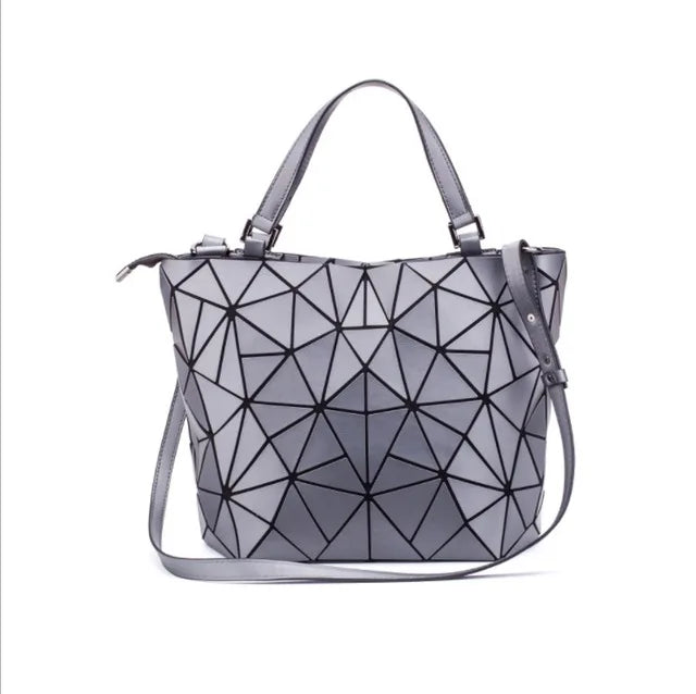 Glow Folding Handbag Sleek Geometric Women’s Tote on a white background