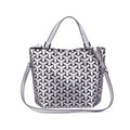 Glow Geometric Tote Foldable Everyday Women’s Shoulder Bag on a white background