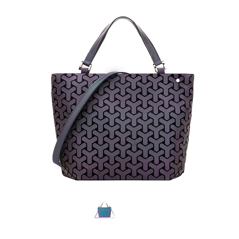 Elegant Folding Glow Tote Modern Women’s Handbag on a white background