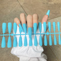 24 Tips/Set Matte Super Long Coffin False Nails - Artificial Fingernails for Nail Beauty, Finger Manicure.