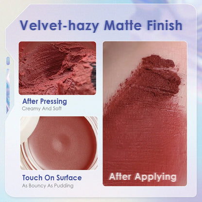 12 Colors Velvet Matte Lip Mud - Canned, Waterproof Lip & Cheek Dual-use, Lip Balm Moisturizing Lipstick, Lip Tint Cosmetics.