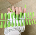 24 Tips/Set Matte Super Long Coffin False Nails - Artificial Fingernails for Nail Beauty, Finger Manicure.