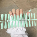 24 Tips/Set Matte Super Long Coffin False Nails - Artificial Fingernails for Nail Beauty, Finger Manicure.