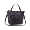 Luminous reflective bao Bag Geometric Tote Folding Shoulder Bags for women 2020 Plain Folding Handbags sac a main Female Bolsas