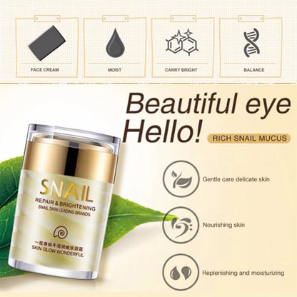 Snail Collagen Face Cream: Age Less, Natural Moisturizing, Anti-Wrinkle, Anti Aging, Whitening, Lifting, Hydrating, Nourishing Beauty Skin Care.