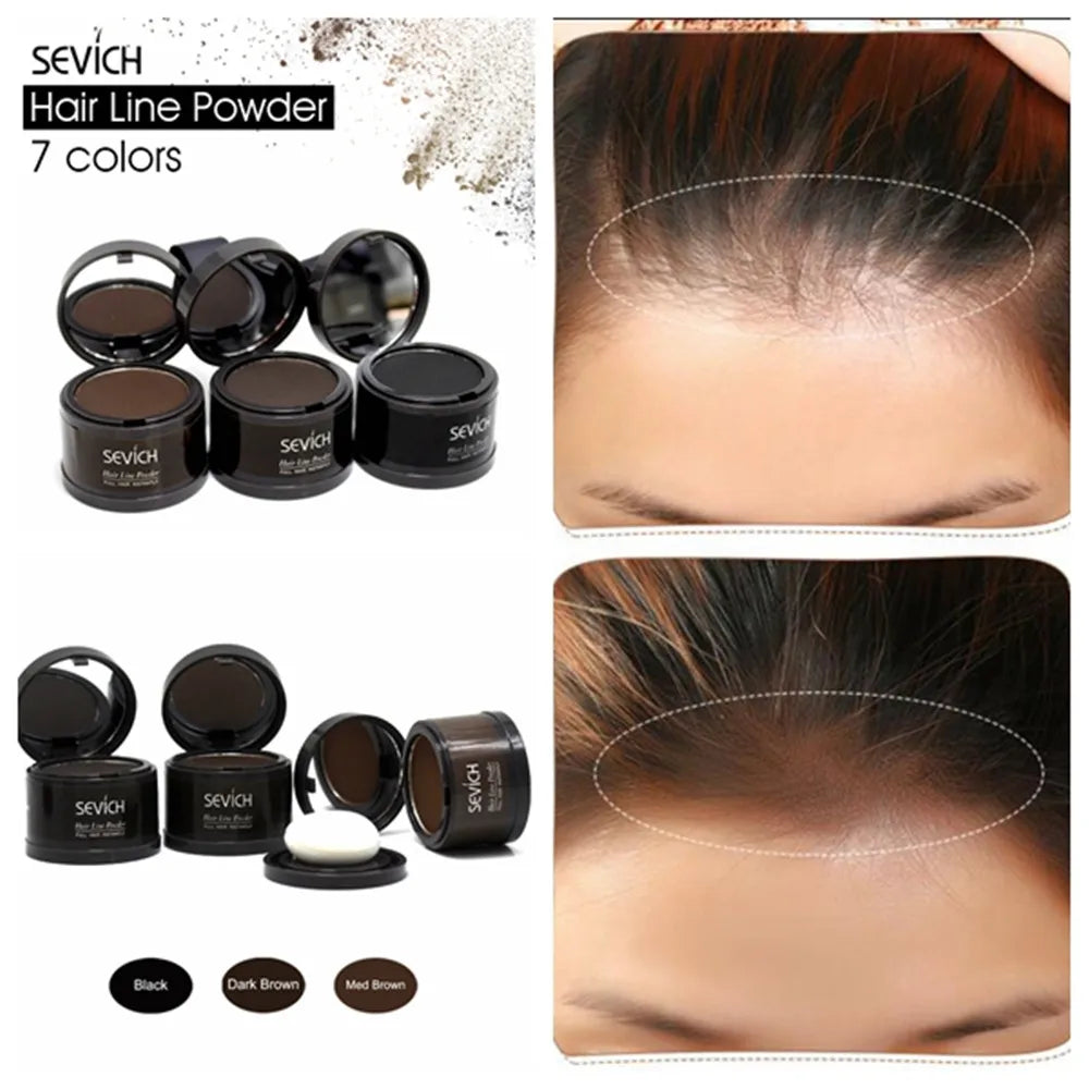 Hair Shadow Powder for Hairline / Hair Shadow Trimming Powder Makeup Hair Concealer for Natural Coverage and Beauty Edge Control