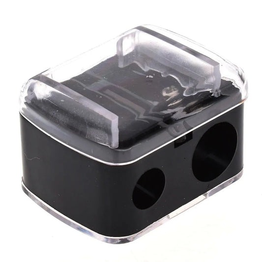 2-Hole Precision Cosmetic Pencil Sharpener for Eyebrow, Lip Liner, and Eyeliner Pencils. Ideal for School, Office Supply, and a Perfect Gift - Hot Sale!