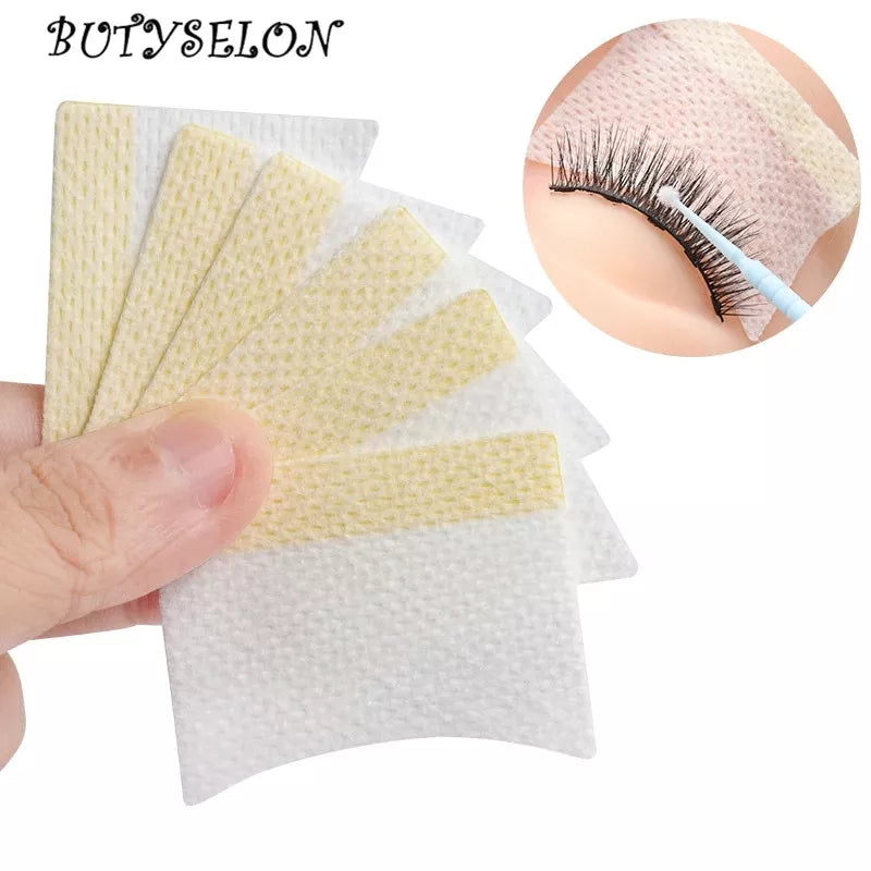 40Pcs Disposable Cotton Eyelash Patch Stickers for Removing Eyelashes - Eye Pads for Eyelash Extensions, Female Makeup Tools