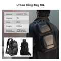 Hardshell Camera Sling Bag Stylish Photographer Crossbody Backpack on a white background