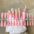 24 Tips/Set Matte Super Long Coffin False Nails - Artificial Fingernails for Nail Beauty, Finger Manicure.