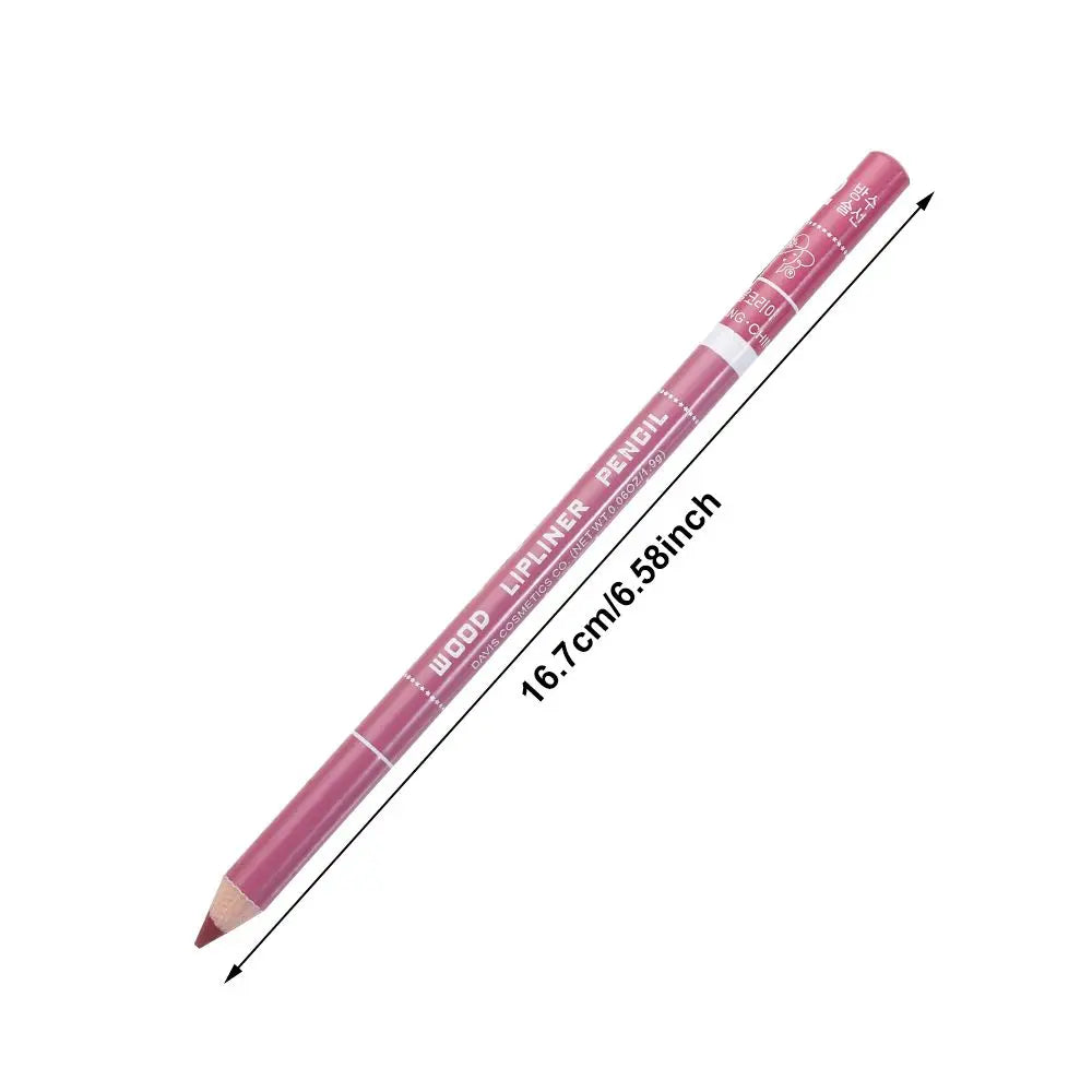 Hot Sale! Colorful Eyeliner Pencil Lip Liner Pen, Wood Professional Lady Charming, Long-Lasting, Waterproof Makeup Cosmetic Tool.