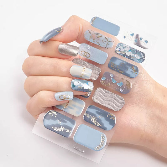 Wholesale Patterned Nail Sticker Supplies - Nail Strips for Women and Girls, Full Beauty High-Quality Nail Stickers