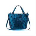 Luminous Geometric Shoulder Tote Foldable Chic Bag on a white background