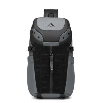 Men’s Anti-Theft Chest Bag Waterproof USB Crossbody Sling on a white background