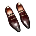 stylish men’s cowhide leather shoes toe cap design soft comfortable formal footwear