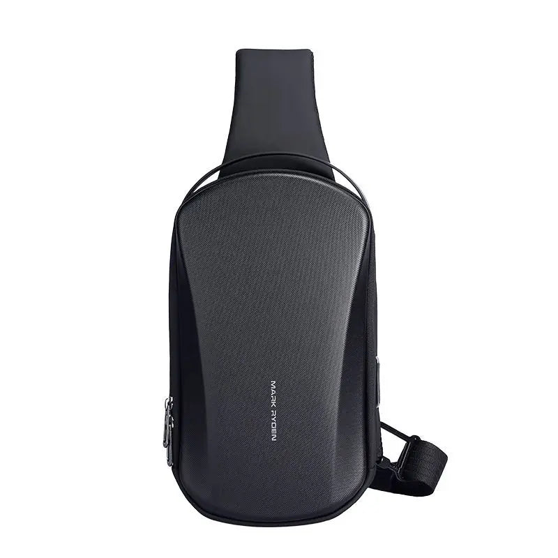 Multifunction USB Crossbody Bag Waterproof Anti-Theft Men’s Sling on a white background