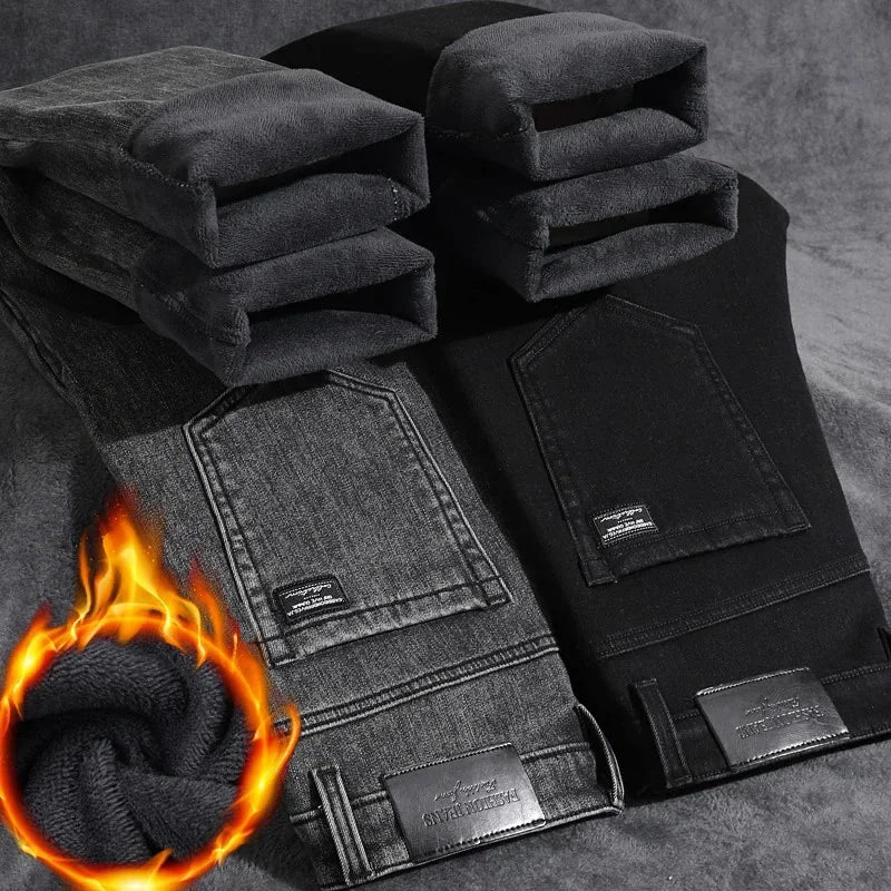 fleece lined straight jeans men, men winter clothing jeans, men winter streetwear jeans, men insulated denim pants, warm jeans men casual, men everyday winter jeans, men winter essentials denim, plush fleece jeans men, men slim stretch winter jeans, men thermal jeans winter, cozy winter jeans men, men autumn winter jeans, men denim trousers winter, men soft denim jeans, men straight fit winter pants,