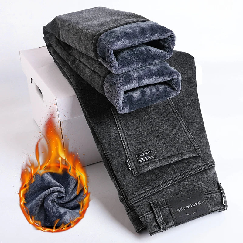 men winter jeans, winter fleece jeans men, warm winter jeans men, slim straight jeans men, stretch denim pants men, plush lined jeans men, casual winter jeans men, men winter denim trousers, smart casual jeans men, men fleece denim pants, men warm denim jeans, straight fit winter jeans men, slim fit winter pants, men stretch jeans winter, winter fashion jeans men, men casual winter trousers,