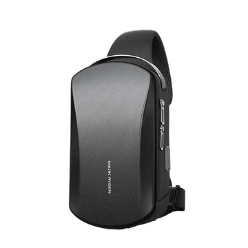 Multifunction USB Crossbody Bag Waterproof Anti-Theft Men’s Sling on a white background