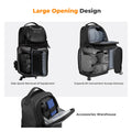 Protective Hardshell Camera Sling Bag Crossbody Backpack Style displaying large opening design on a white background