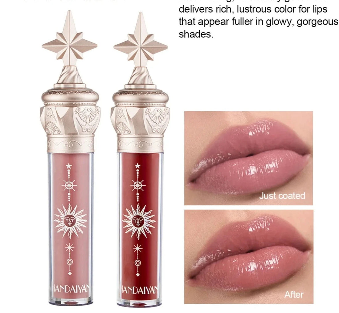 8 Colors Long-lasting Glitter Lip Gloss - Red, Nude, Waterproof, Moisturizing, Luminous Liquid Lipstick