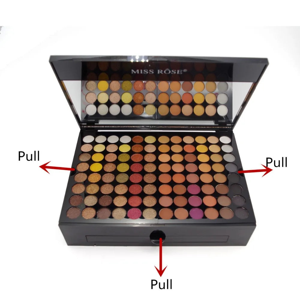 New 180 Colors Makeup Palette - Eyeshadow, Powder, Blush, Lipstick Cosmetics Kit with Eye Primer. Luminous Eyeshadow Palette Makeup Set.