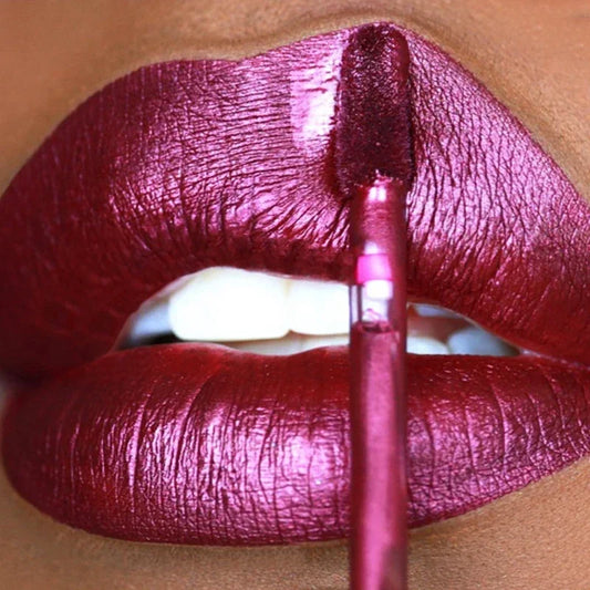 12 Color Matte Metal Liquid Lipstick - Waterproof, Long-Lasting, Non-Fading Matte Lips Stain, LipsGloss.