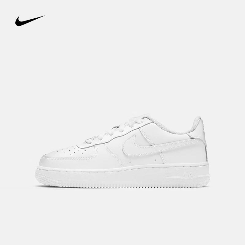 Nike Air Force 1 Unisex Skateboard Shoes – Classic Black & White AF1 Casual Sneakers, Comfortable Outdoor Flat Sports Trainers