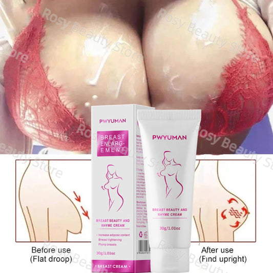 Natural Breast Enlargement Cream - Chest Lift & Firming Enhancer Oil for Butt & Breast Plump Growth - Massage for Bigger, Sexier Boobs & Body Care