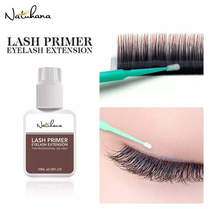 Eyelash Extension Glue Primer for Lash Application from South Korea - 10ml Fixing Agent, Lash Glue, Makeup Tools