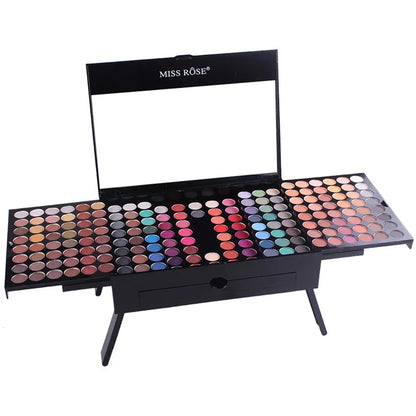 New 180 Colors Makeup Palette - Eyeshadow, Powder, Blush, Lipstick Cosmetics Kit with Eye Primer. Luminous Eyeshadow Palette Makeup Set.
