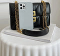 Diamond-Shaped Embossed Fashion Chain Shoulder Messenger Bag for Female Commuters