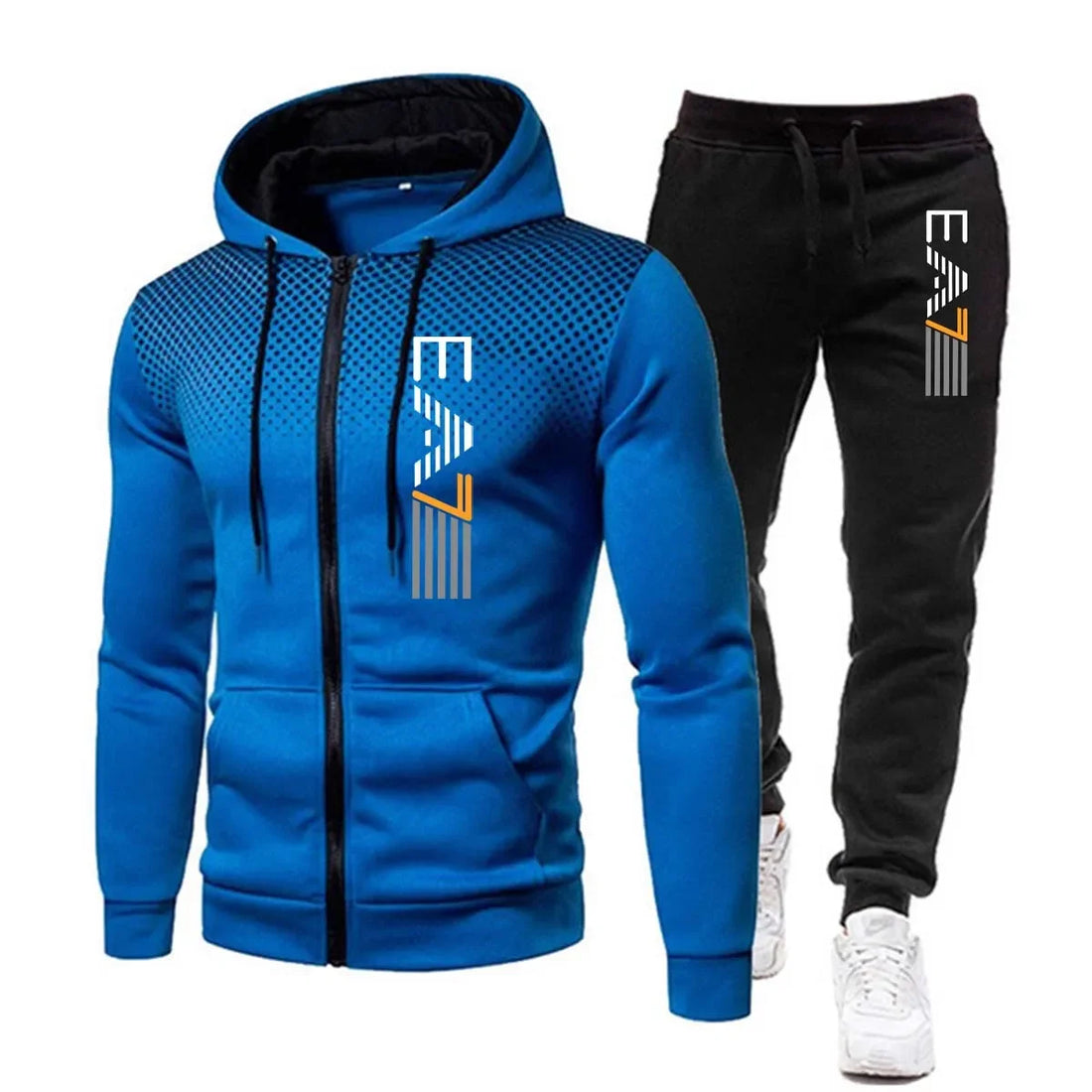 Men’s Winter Tracksuit Set – New Fashion Hoodie & Jogger Gym Outfit, Running Fitness Sportswear for Men