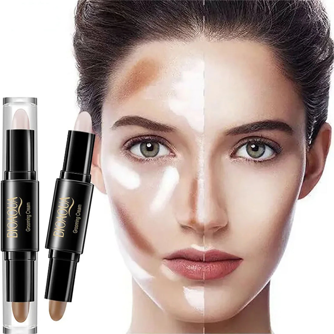 High-Quality Professional Makeup Base Foundation Cream for Face: Concealer, Contouring, and Bronzer - Beauty Women's Cosmetics