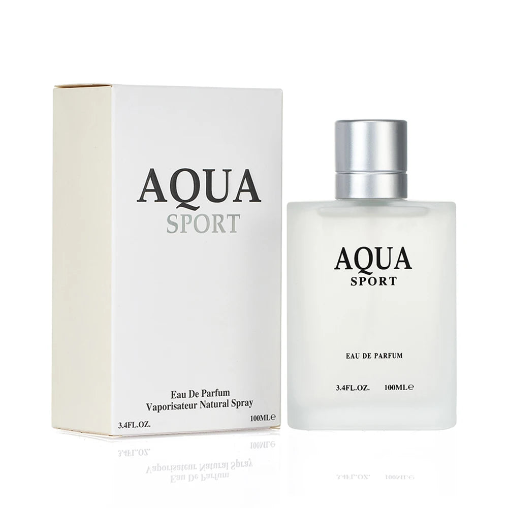 AQUA Eau de Parfum for Men – Long-Lasting Aquatic Aromatic Fragrance, Fresh Lime & Musk Ocean Cologne Spray, 100ML/3.4FL.OZ