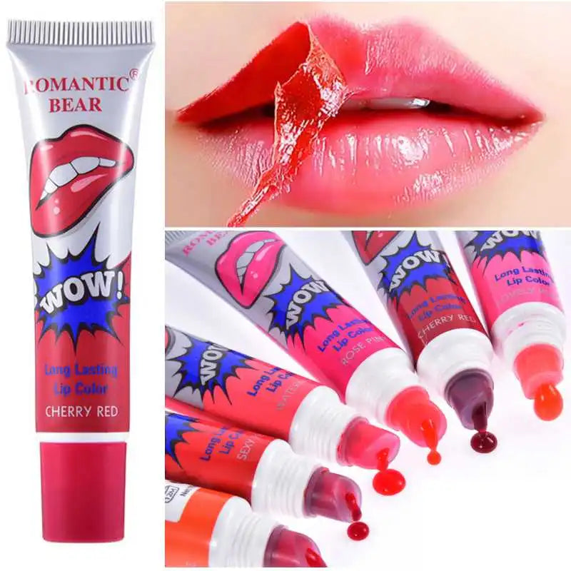 Amazing Peel Off Liquid Lipstick - Waterproof, Long-Lasting Lip Gloss. Tear Off Makeup Tattoo Lip Gloss, Lip Tint Cosmetic.