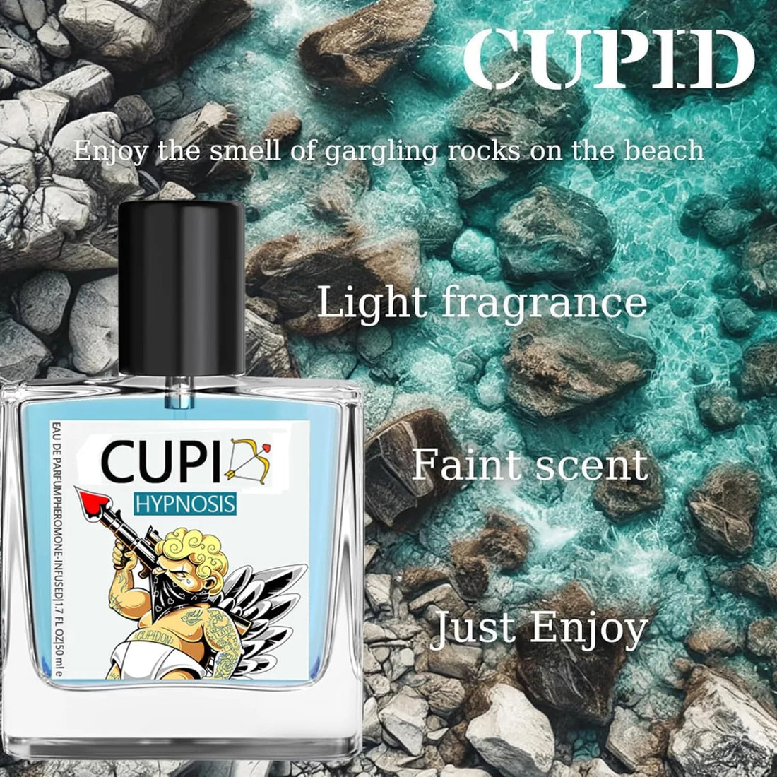 Cupid Hypnosis Pheromone Perfume 50ML – Original Long-Lasting Light Fragrance Cologne for Men and Women