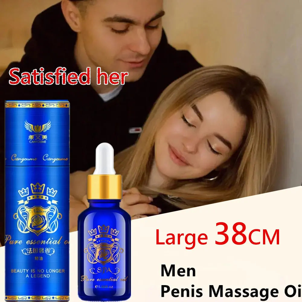 Men’s Natural Enhancement Oil – Supports Performance, Firmness & Circulation | Massage Formula
